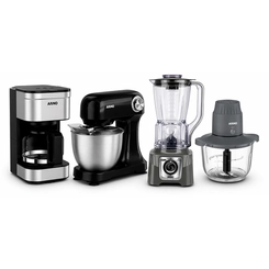 Kit Cozinha Arno 4 em 1: Batedeira, Cafeteira, Mini Processador e Liquidificador