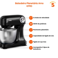 Kit Cozinha Arno 4 em 1: Batedeira, Cafeteira, Mini Processador e Liquidificador