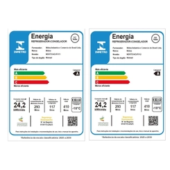 Geladeira Midea Cycle Defrost Duplex 410L MD-RT554EVF012