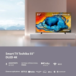 Smart TV Toshiba 55" 4K DLED VIDAA 55C350NS