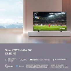 TV 50 Polegadas Toshiba 4K UHD VIDAA TB029M