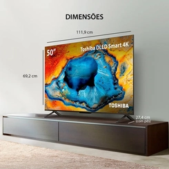 TV 50 Polegadas Toshiba 4K UHD VIDAA TB029M
