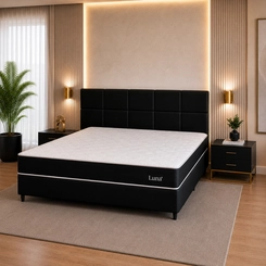 Cama Box King Luna Topázio Molas Ensacadas