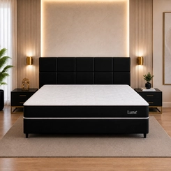 Cama Box King Luna Topázio Molas Ensacadas