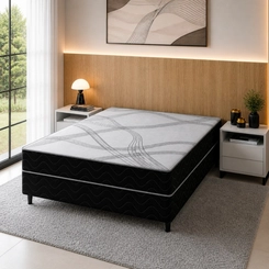 Cama Box Casal Topázio Santorini