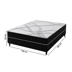 Cama Box Casal Topázio Santorini