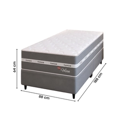 Cama Box Solteiro Viena Topázio