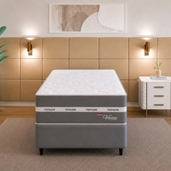 Cama Box Solteiro Viena Topázio