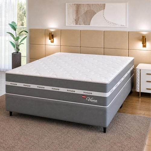 Cama Box Queen Viena Topázio