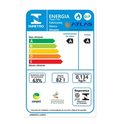 Fogão 5 Bocas Agile Up Glass Preto