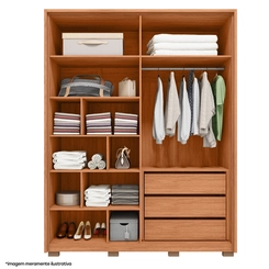 Guarda-Roupa Caemmun Francis 4 Portas 3 Gavetas