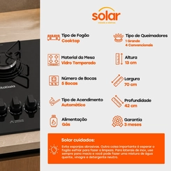Cooktop Itatiaia Lumi 5 Bocas 3700000541