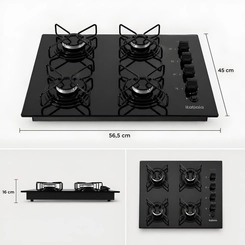 Cooktop Itatiaia Lumi 4 Bocas 3700000540