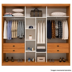 Guarda-Roupa Bom Pastor Havall 3 Portas 4 Gavetas