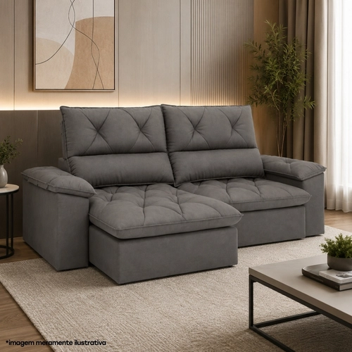 Sofá Best House Arezzo Plus 3 Lugares  BH17061