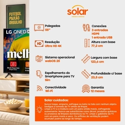 Smart TV LG 55 4K QNED AI 55QNED73ASA