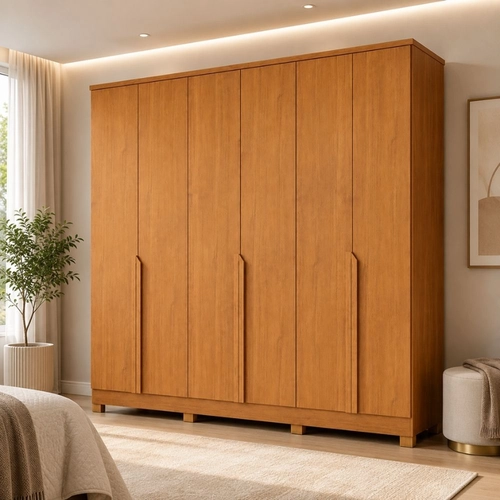 Guarda-Roupa Bianchi Bianca 6 Portas 6 Gavetas