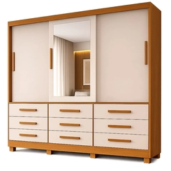 Guarda-Roupa Bianchi Athenas 3 Portas 9 Gavetas