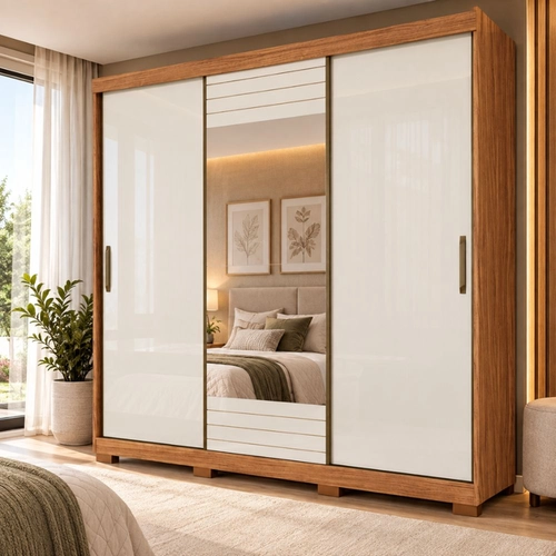Guarda-Roupa Panan Búzios 3 Portas 4 Gavetas