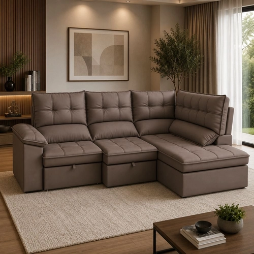 Sofá de Canto Best House Milano Slim 2,90m 17150