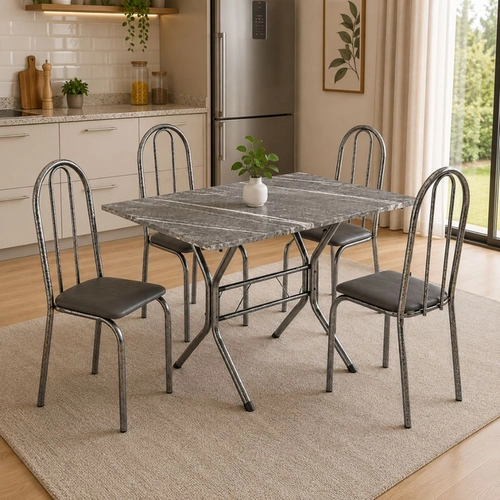 Conjunto Mesa Teixeira Ubatuba 4 Cadeiras 120x75