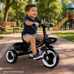 Triciclo Infantil Colli Kim com Duplo Cesto