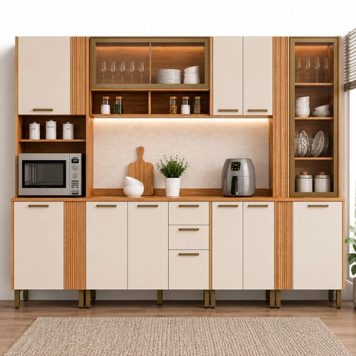 Cozinha Modulada Telasul Florata 6 Peças