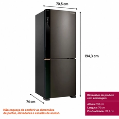 Geladeira Brastemp Frost Free Inverse 500L BRE66AE