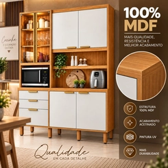 Cozinha Poliman Rebeca 7 Portas 2 Gavetas MDF