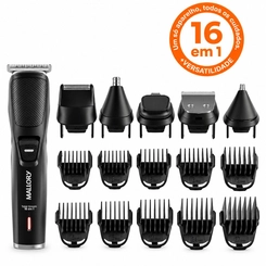 Aparador de Pelos Mallory Total Groom 16 em 1