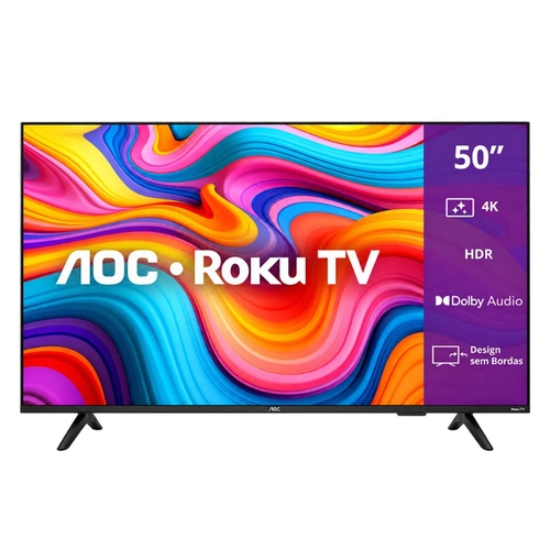 Smart TV AOC 50 Polegadas 4K Roku 50U7066/78G
