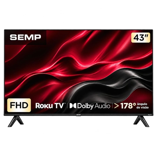 Smart TV SEMP 43 Polegadas Full HD Roku TV 43S42R