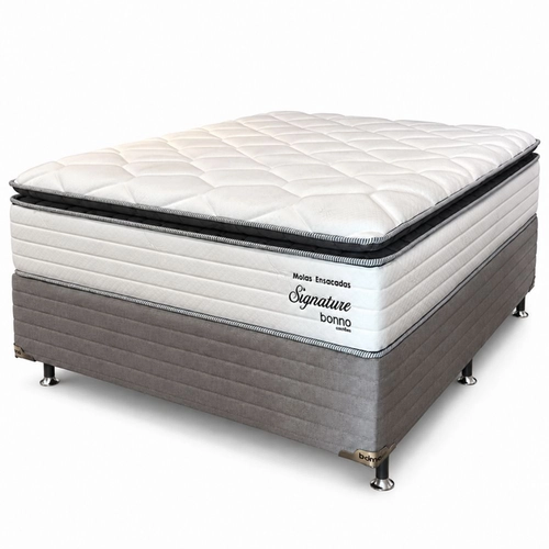 Cama Box Queen Bonno Signature Premium com Molas Ensacadas | Solar
