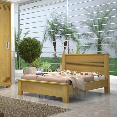 Cama Casal Bom Pastor Vilage em MDF