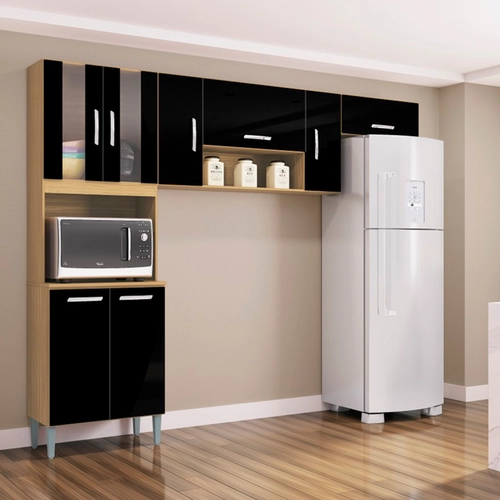 Armário de Cozinha Modulada Poquema Lavínia 8 Portas